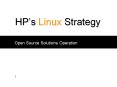 HPs Linux Strategy PowerPoint PPT Presentation