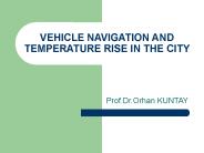VEHICLE NAVIGATION AND TEMPERATURE RISE IN THE CITY