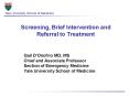 Screening, Brief Intervention and Referral to Treatment PowerPoint PPT Presentation