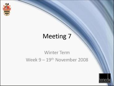 Meeting 7