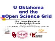 U Oklahoma and the Open Science Grid