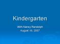 Kindergarten PowerPoint PPT Presentation