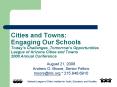 Cities and Towns: Engaging Our Schools Todays Challenges ,Tomorrows Opportunities League of Arizona PowerPoint PPT Presentation