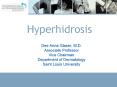 Hyperhidrosis PowerPoint PPT Presentation