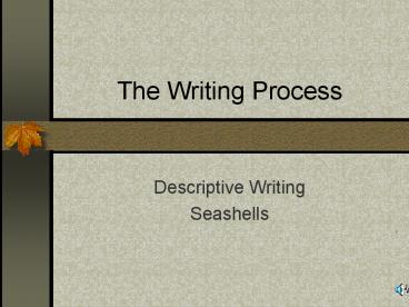 The Writing Process