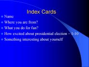Index Cards