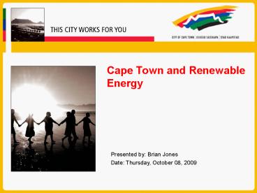 Cape Town and Renewable Energy