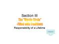 Responsibility of a Lifetime PowerPoint PPT Presentation
