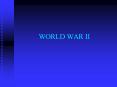 WORLD WAR II PowerPoint PPT Presentation