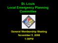 St. Louis Local Emergency Planning Committee PowerPoint PPT Presentation