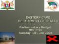EASTERN CAPE DEPARTMENT OF HEALTH PowerPoint PPT Presentation