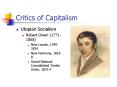 Critics of Capitalism PowerPoint PPT Presentation