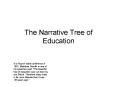 The Narrative Tree of Education PowerPoint PPT Presentation