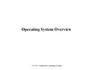 Operating System Overview