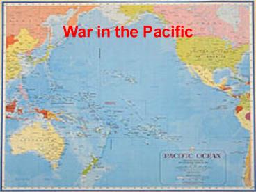 War in the Pacific