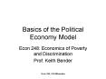Basics of the Political Economy Model PowerPoint PPT Presentation