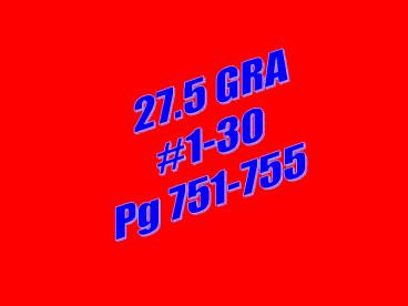 27.5 GRA