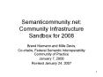 Semanticommunity.net: Community Infrastructure Sandbox for 2008 PowerPoint PPT Presentation