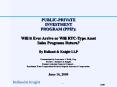 PUBLICPRIVATE INVESTMENT PROGRAM PPIP: Will it Ever Arrive or Will RTCType Asset Sales Programs Retu PowerPoint PPT Presentation