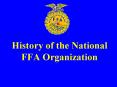 History of the National FFA Organization PowerPoint PPT Presentation