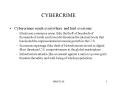 CYBERCRIME PowerPoint PPT Presentation
