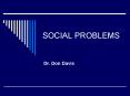 SOCIAL PROBLEMS PowerPoint PPT Presentation