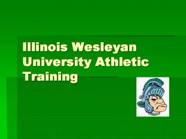 Illinois Wesleyan University Athletic Training