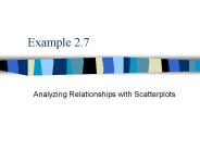Analyzing Relationships with Scatterplots