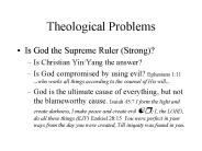Theological Problems