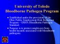 University of Toledo Bloodborne Pathogen Program PowerPoint PPT Presentation