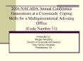 2006 NACADA Annual Conference Generations at a Crossroads: Coping Skills for a Multigenerational Adv PowerPoint PPT Presentation