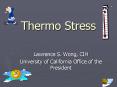 Thermo Stress PowerPoint PPT Presentation