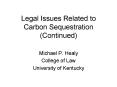 Legal Issues Related to Carbon Sequestration Continued PowerPoint PPT Presentation