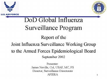 DoD Global Influenza Surveillance Program