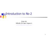 ns2 tutorial for EE566