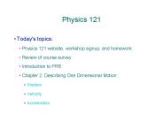 Physics 121