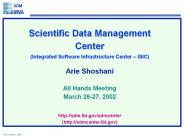 Scientific Data Management