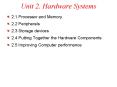 Unit 2. Hardware Systems PowerPoint PPT Presentation
