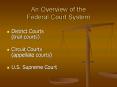An Overview of the Federal Court System PowerPoint PPT Presentation