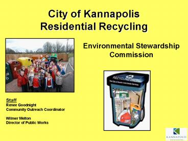 City of Kannapolis Residential Recycling