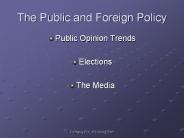 The Public and Foreign Policy