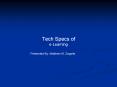 Tech Specs of eLearning PowerPoint PPT Presentation
