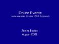 Online Events: some examples from the VECO Community PowerPoint PPT Presentation