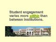 Student engagement varies more within than between institutions. PowerPoint PPT Presentation