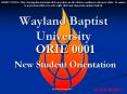Wayland Baptist University PowerPoint PPT Presentation