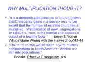 WHY MULTIPLICATION THOUGHT
