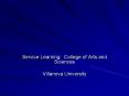 Service Learning: College of Arts and Sciences PowerPoint PPT Presentation