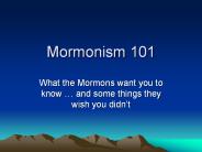 Mormonism 101
