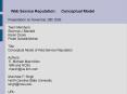 Web Service Reputation: Conceptual Model PowerPoint PPT Presentation