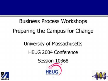 Business Process Workshops